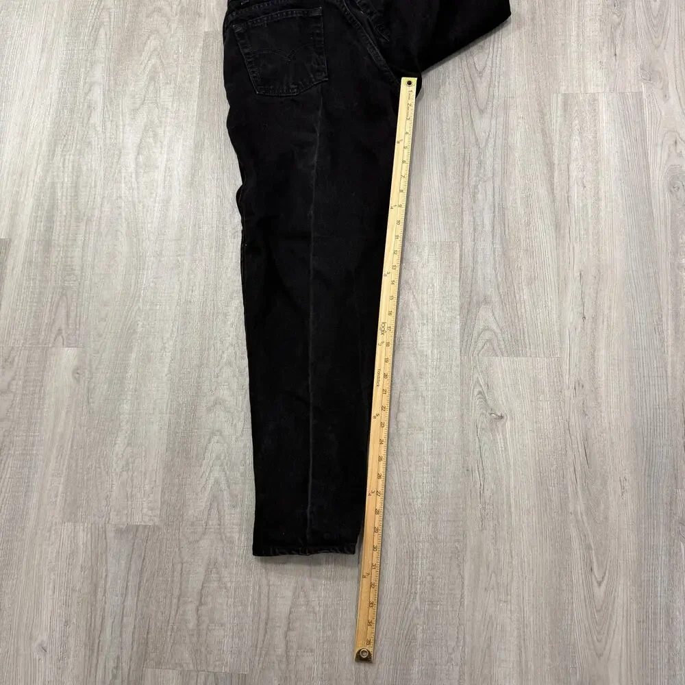 Vintage Levis 560 Loose Fit Tapered Leg Jeans Men's 31x30 Black USA Made 1994